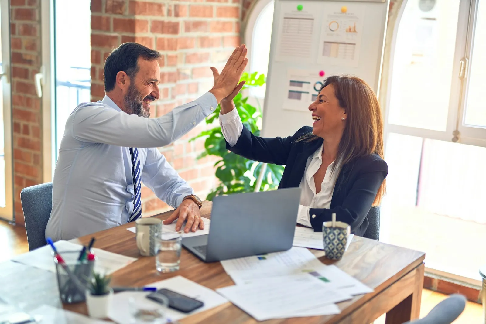 Corporate language training session